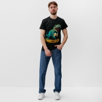 Футболка мужская  "Пивозавр" р. 50, черный