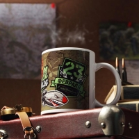 Кружка &laquo;С 23 февраля. Военная&raquo;, с нанесением
