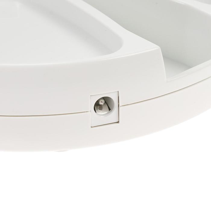 Зеркало Luazon KZ-09, подсветка, настольное, 30 &times; 16 &times; 16 см, увеличение х 10, USB, белое