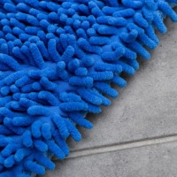 Насадка для плоской двусторонней швабры Доляна, 40&times;14 см, микрофибра, букли, цвет МИКС