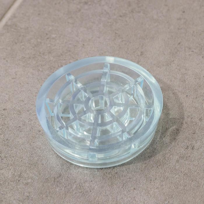 Антивибрационные подставки &laquo;Доляна&raquo;, 4 шт, круглые, цвет прозрачный