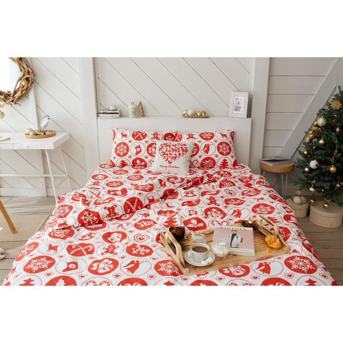Постельное белье LoveLife евро "New Year's gifts" 200*217см,240*225см,50*70см-2шт