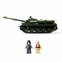 Конструктор Армия ВОВ &laquo;Танк ПТ-САУ 100&raquo;, 338 деталей