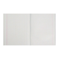 Тетрадь 96 листов в клетку Calligrata Floristics, обложка картон хром-эрзац, блок №2, белизна 75% (серые листы), МИКС