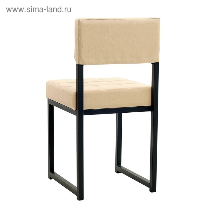 Стул Стул "Лофт 3", Черный/Молочная рептилия