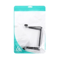 Подставка для планшета Luazon, 18х14 см, регулируемая, металл, черная Подставка для планшета Luazon, 18х14 см, регулируемая, металл, черная