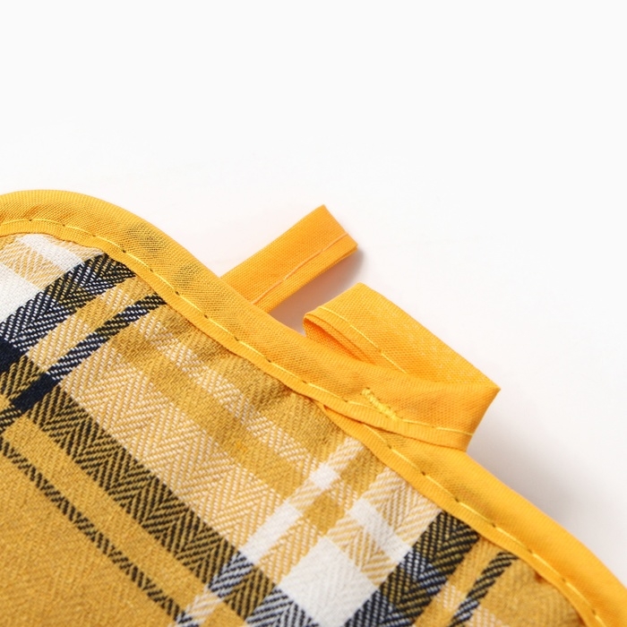 Кух.набор 2 пр. Этель Клетка цв.желтый прих.17*17см, варежка-прихв. 26*16см,100%п/э Кух.набор 2 пр. Этель Клетка цв.желтый прих.17*17см, варежка-прихв. 26*16см,100%п/э