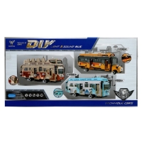 Конструктор винтовой &laquo;Автобус&raquo;, свет, звук, инерция, 42 детали