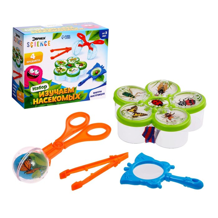Набор для опытов «Юный натуралист», 4 предмета Набор для опытов «Юный натуралист», 4 предмета