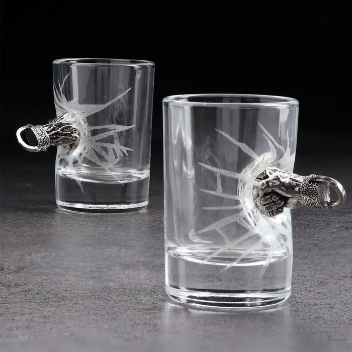 Стопки "Непробиваемые. Кулак", 2 шт. 50мл