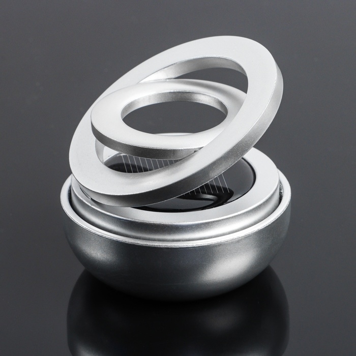 Аксессуар на панель с ароматизатором, гравитационные кольца, вращается от солнца, планета, серебро Аксессуар на панель с ароматизатором, гравитационные кольца, вращается от солнца, планета, серебро