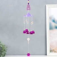 Музыка ветра пластик, металл "Мишка с сердечком" 6 колокольчиков МИКС 41 см Музыка ветра пластик, металл "Мишка с сердечком" 6 колокольчиков МИКС 41 см