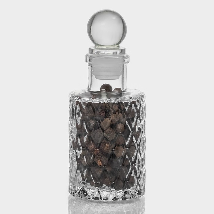 Банка стеклянная для хранения сыпучих продуктов Доляна &laquo;Холодок&raquo;, 100 мл, 5&times;12 см