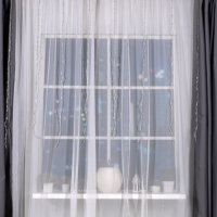 Гирлянда &laquo;Водопад&raquo; 2 &times; 1.5 м, IP20, прозрачная нить, 400 LED, свечение жёлтое, 8 режимов, 220 В