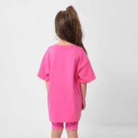 Футболка детская KAFTAN "Единорог", р. 36 (134-140 см), ярко-розовый
