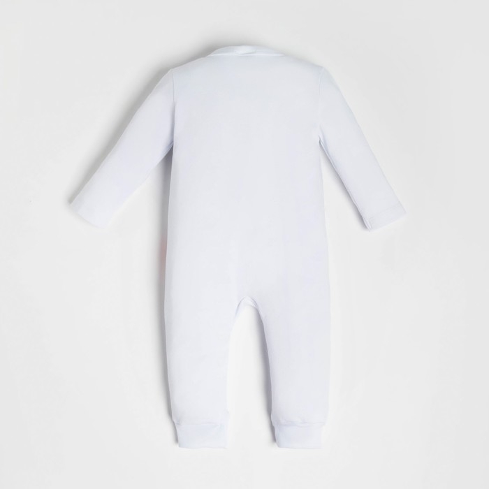 Комбинезон Крошка Я "Winter party", рост 68-74 см, цвет белый