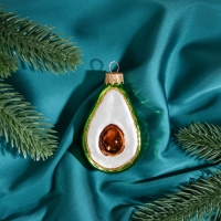 Елочное украшение "Авокадо", в подарочной упаковке, h-8,5 см