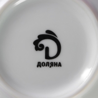 Набор детской посуды из керамики Доляна &laquo;Совенок&raquo;, 2 предмета: кружка 230 мл, миска 400 мл, цвет белый