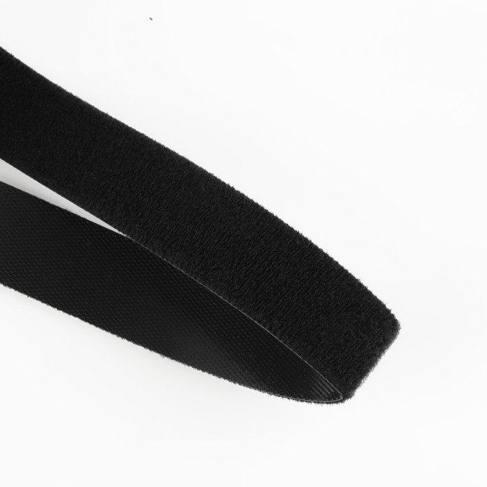 Липучка двусторонняя, 20 мм × 50 см, цвет чёрный Липучка двусторонняя, 20 мм × 50 см, цвет чёрный