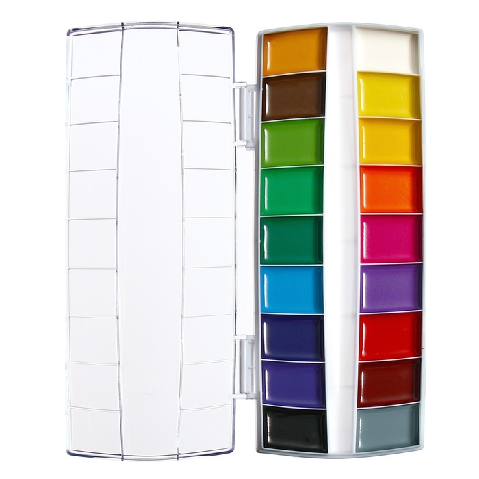 Акварель 18 цветов ErichKrause ArtBerry "Премиум", с УФ-защитой, с увеличенными кюветами XXL, пластик, европодвес, без кисти