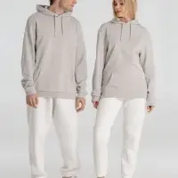 Толстовка с капюшоном унисекс Hoodie, дымчато-серая, размер S