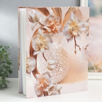 Фотоальбом на 400 фото 10х15 см "Кремовые орхидеи" золотое тиснение МИКС 33,5х27,5х5,5 см Фотоальбом на 400 фото 10х15 см "Кремовые орхидеи" золотое тиснение МИКС 33,5х27,5х5,5 см