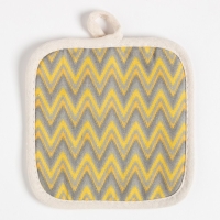 Кухонный набор (2 предмета) Доляна &laquo;Зигзаги&raquo;, прихватка 17х17 см, варежка 26х16 см, 100% п/э