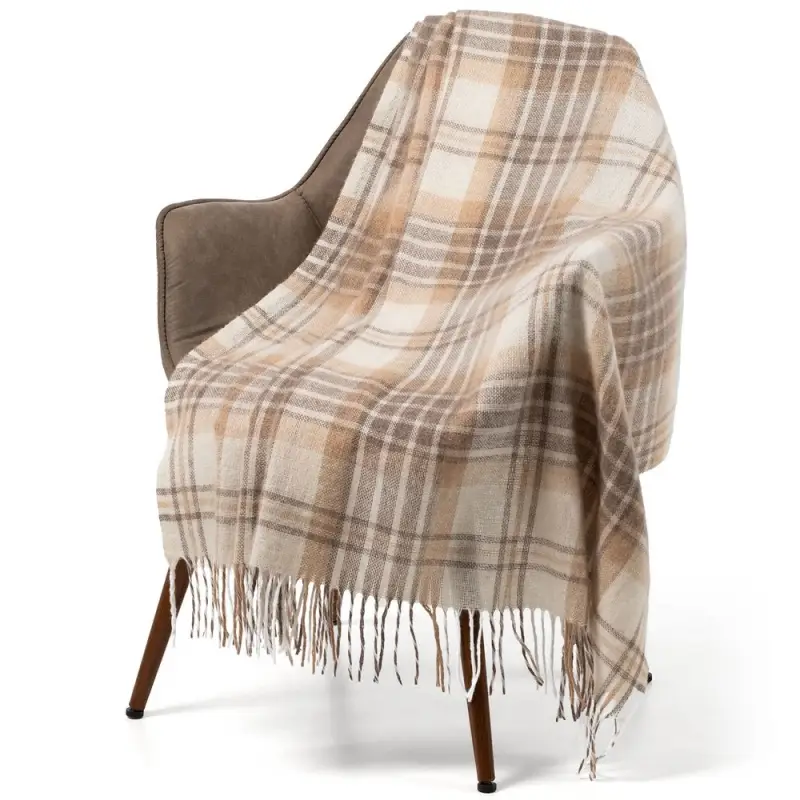 Плед &laquo;Берген&raquo;, светло-бежевый