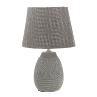 Настольная лампа "Элнес" Е14 40Вт бело-серый 19х19х32 см RISALUX