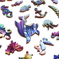 Пазл деревянный фигурный «Дельфин», 118 элементов Пазл деревянный фигурный «Дельфин», 118 элементов