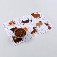 Коврик под миску "Пижон" 43 х 28 см "Весёлые собаки" Коврик под миску "Пижон" 43 х 28 см "Весёлые собаки"