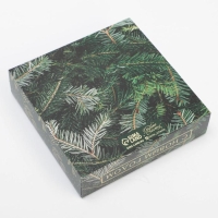 Коробка под 9 конфет с ячейками &laquo;Ёлочка&raquo; 14,5 х 14,5 х 3,5 см, Новый год