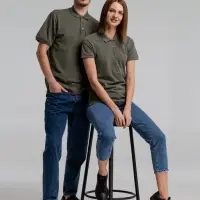 Рубашка поло женская Neptune темно-серая, размер M