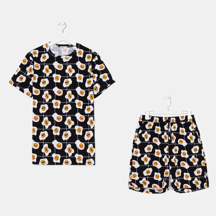 Пижама мужская KAFTAN Пижама мужская KAFTAN "Яйца" р.52, черный