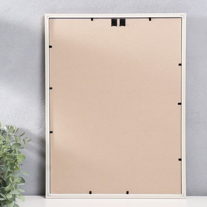 Фоторамка пластик "Гамма" 30х40 см, матовое золото