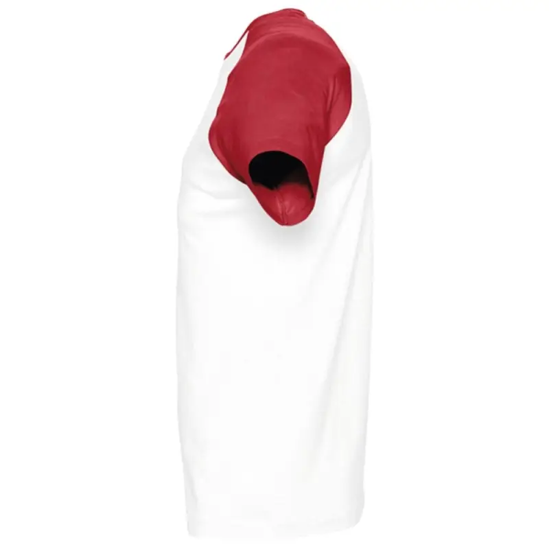 Футболка мужская двухцветная Funky 150, белый/красный, размер S