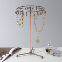 Подставка для украшений «Вешалка», 23 крючка, 31×33 см, цвет медный Подставка для украшений «Вешалка», 23 крючка, 31×33 см, цвет медный