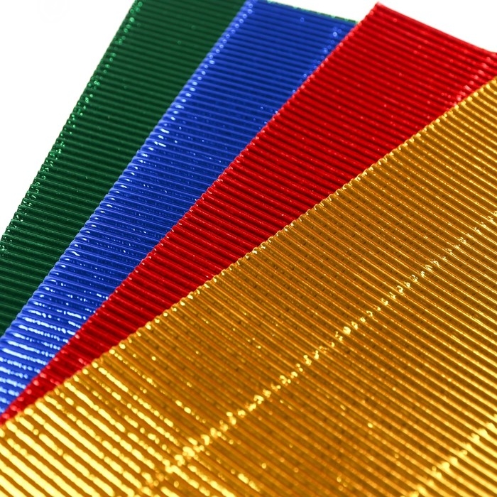 Картон цветной гофрированный, А4, 10 листов, 10 цветов, немелованный, двусторонний, в папке, 230 г/м&sup2;, Щенячий патруль