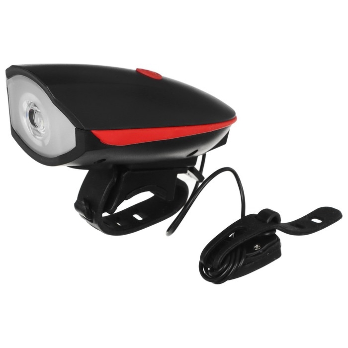 Фонарь велосипедный передний с сигналом, 300 люмен, usb, 1200mAH, цвет красный Фонарь велосипедный передний с сигналом, 300 люмен, usb, 1200mAH, цвет красный