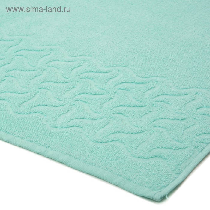 Полотенце махровое &laquo;Радуга&raquo; цвет ментол, 100х150, 295 гр/м
