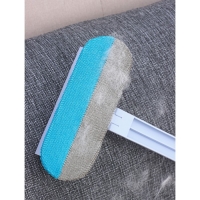 Щётка для окон Raccoon, длина 44 см, велюровая насадка 18,2&times;6,5 см, щётка для одежды 18,2&times;2 см, пластиковая щётка 2&times;14,5 см, силиконовый сгон 18,2 см