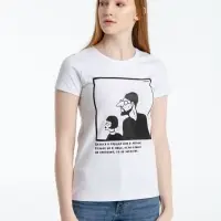 Футболка женская &laquo;Леон&raquo;, белая, ver 2, размер XL