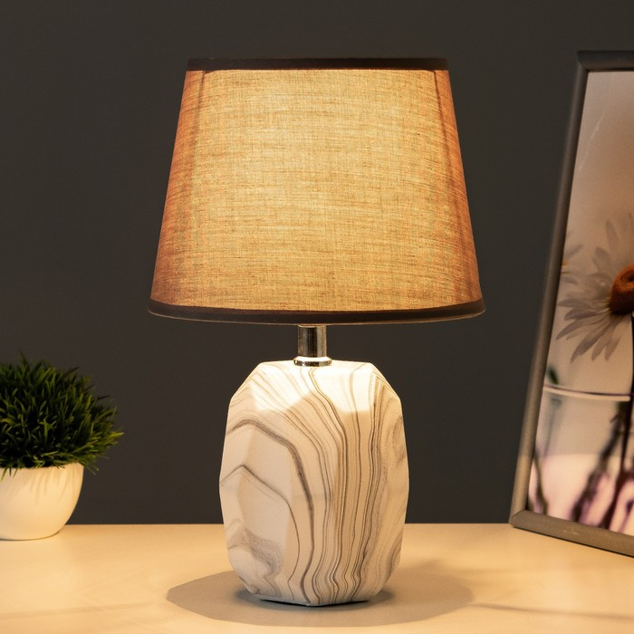 Лампа настольная 16407/1 E14 40Вт серый 20х20х32,5 см RISALUX