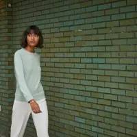 Свитшот женский BNC Inspire (Organic), молочно-белый, размер XL