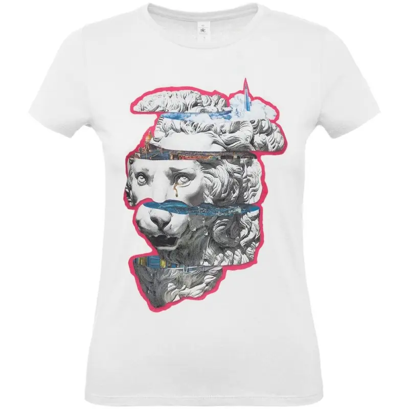 Футболка женская &laquo;Смотри вглубь&raquo;, белая, размер S