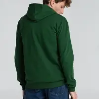 Толстовка на молнии с капюшоном Siverga Heavy 2.0, темно-зеленая, размер XXL