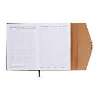 Органайзер на кольцах, А5, 140л, клетка, обл.кожзам, Стиль, черный Органайзер на кольцах, А5, 140л, клетка, обл.кожзам, Стиль, черный