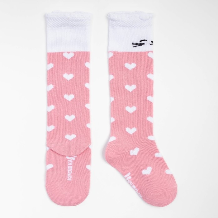 Гольфы детские Крошка Я «Котик» 12-14 см, цвет розовый Гольфы детские Крошка Я «Котик» 12-14 см, цвет розовый