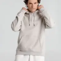 Толстовка с капюшоном унисекс King, дымчато-серая, размер S