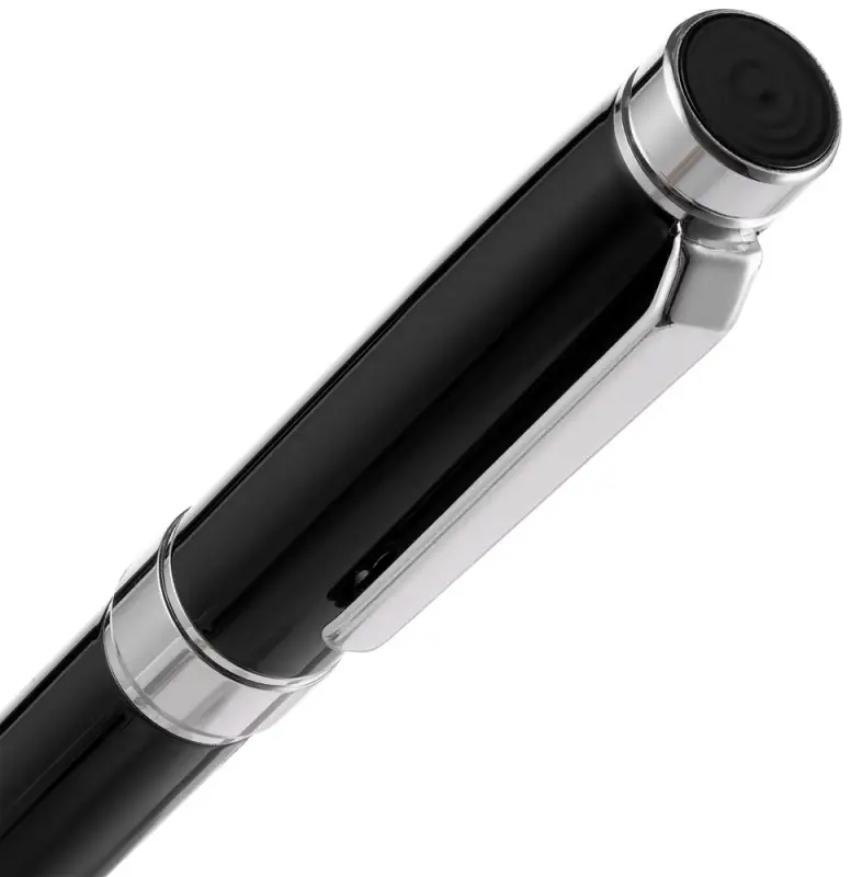 Ручка шариковая Broad Ring, глянцевая, черная Ручка шариковая Broad Ring, глянцевая, черная